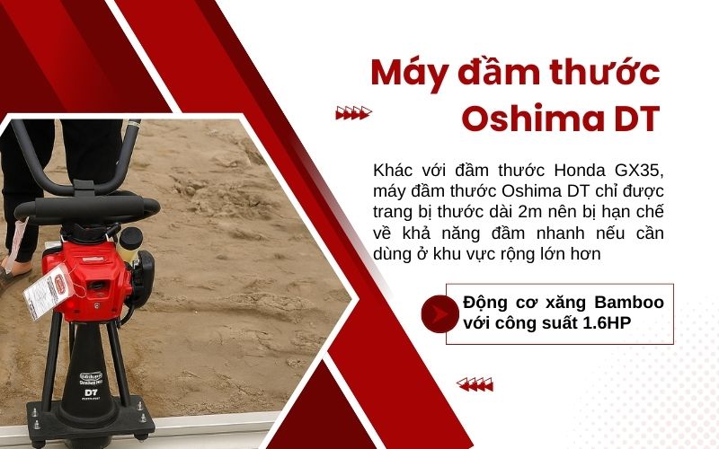 Máy đầm thước Oshima DT