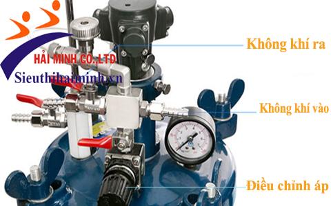 cấu tạo nồi trộn sơn prona