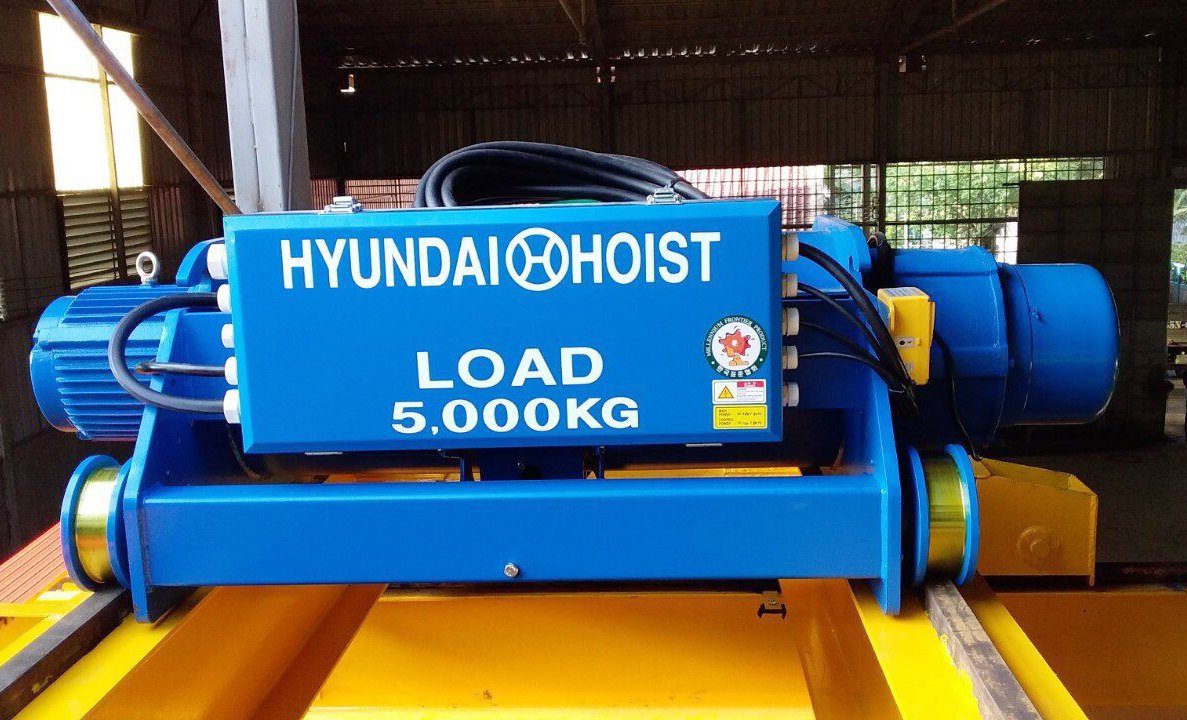 Pa lăng cáp điện Hyundai H5D 5 tấn dầm đôi