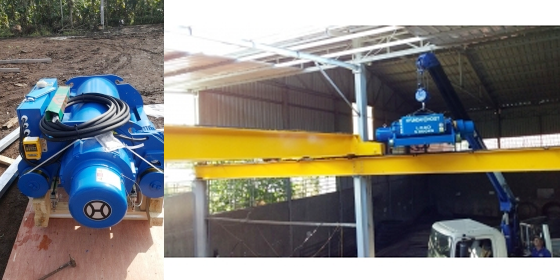 Pa lăng cáp điện Hyundai H5D dầm đôi