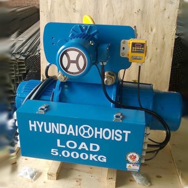 Pa lăng cáp điện Hyundai H5T 5 tấn dầm đơn