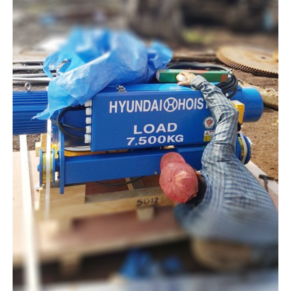 Photo - Pa lăng cáp điện Hyundai H7.5D 7.5 tấn dầm đôi