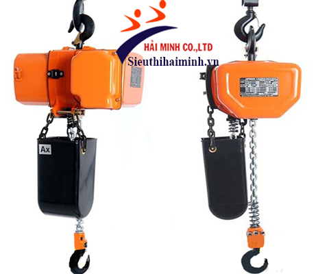 Pa lăng xích điện Hitachi 5 tấn 6 m di chuyển ưa chuộng