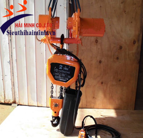 Pa lăng xích điện Hitachi 2 tấn 6m di chuyển giá rẻ