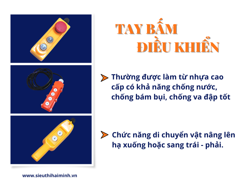 Tay bấm điều khiển máy tời điện