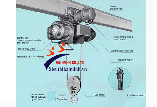 Tời điện Yamado PA600A Tời điện Yamado PA600A