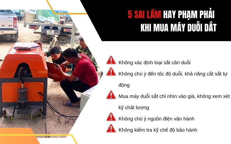 5 sai lầm hay phạm phải khi mua máy duỗi dắt