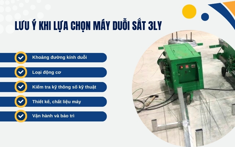 Lưu ý khi lựa chọn máy duỗi sắt 3ly