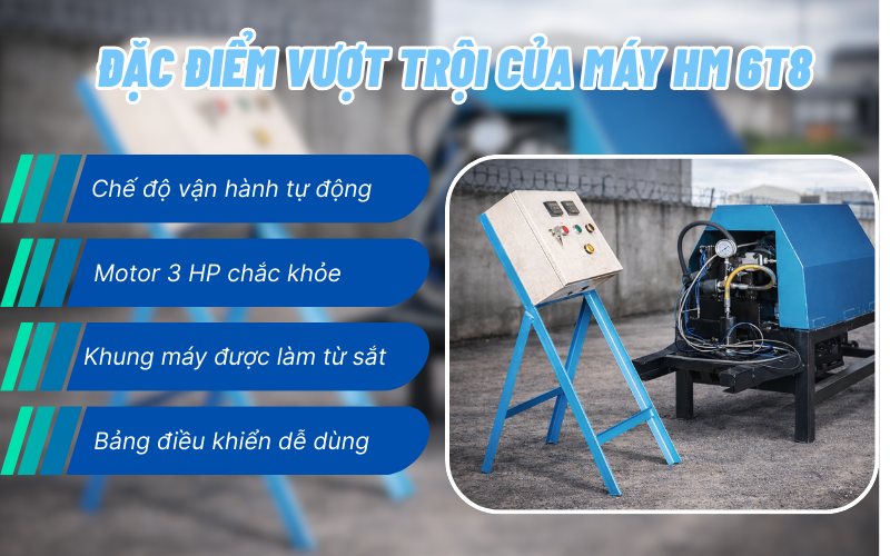 Máy duỗi sắt 6 8 HM 6T8