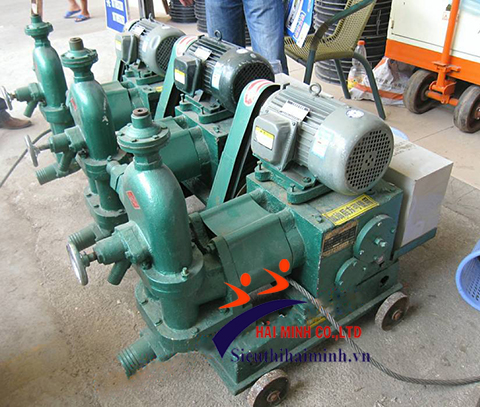 Máy bơm vữa 2 pittong HJB3.5A