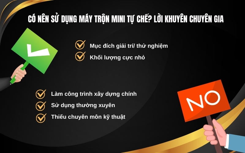 Có nên sử dụng máy trộn mini tự chế Lời khuyên chuyên gia