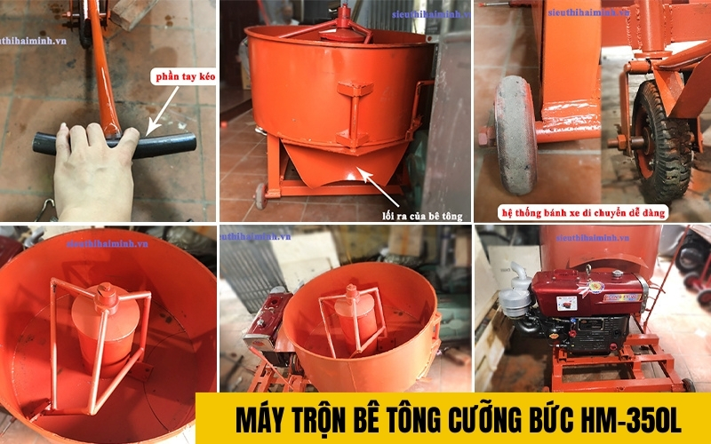 Máy trộn bê tông cưỡng bức HM-350L