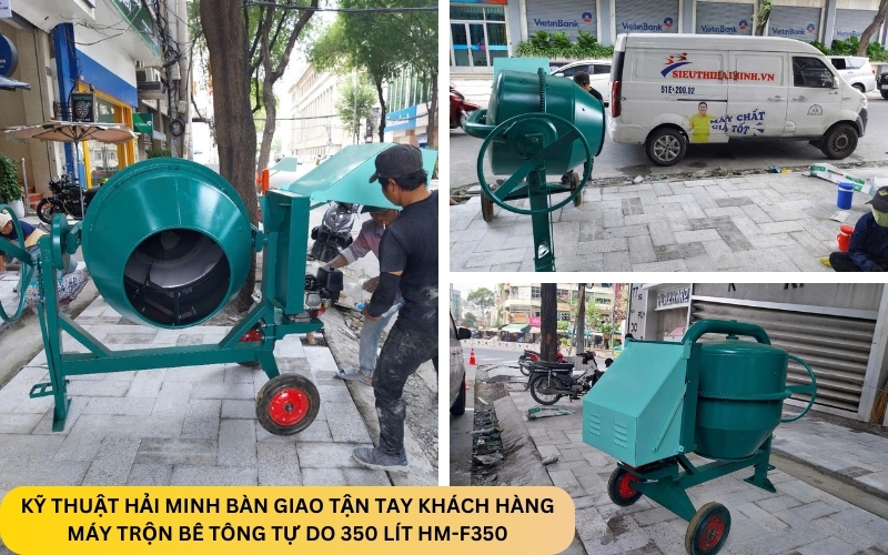 Máy trộn bê tông tự do 350 lít HM-F350