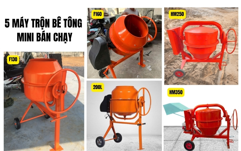 Top 5 máy trộn bê tông mini bán chạy