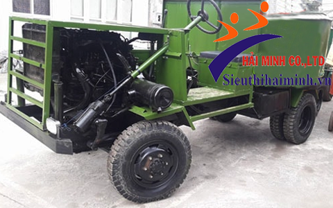 Xe trộn bê tông 12 bao động cơ ô tô HM-12OTO