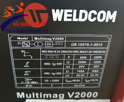 Máy hàn bán tự động Multimag V2000 Weldcom chất lượng
