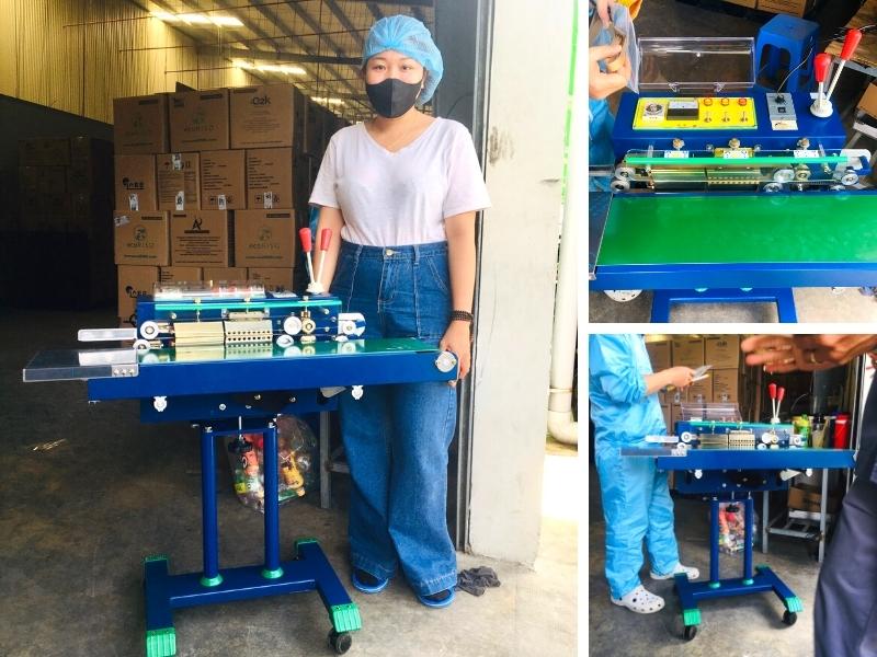 Máy ép liên tục M9 - chỉnh tốc độ