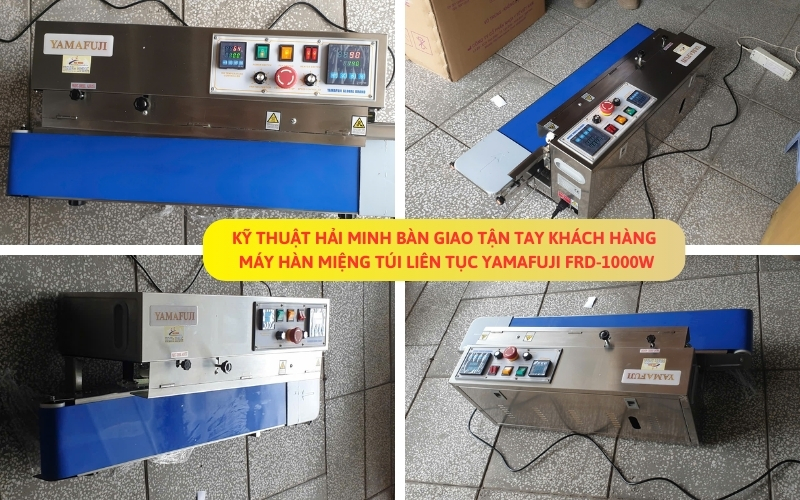 Máy hàn miệng túi liên tục Yamafuji FRD-1000W