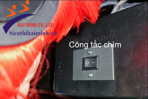 máy đánh giày Sico XLD M3 với thiết kế công tắc chìm