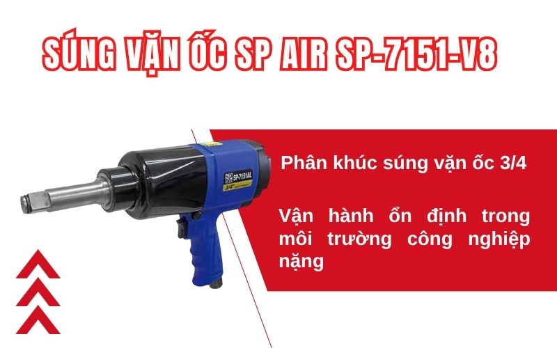 Giới thiệu chung về súng vặn ốc SP AIR SP-7151-V8