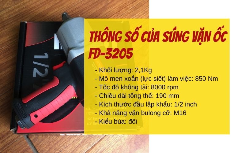 Thông số của súng vặn ốc FD-3205