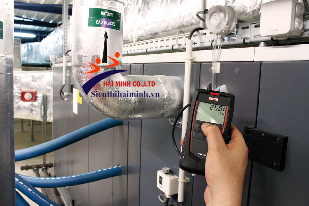 đo áp suất với máy đo áp suất kimo mp50