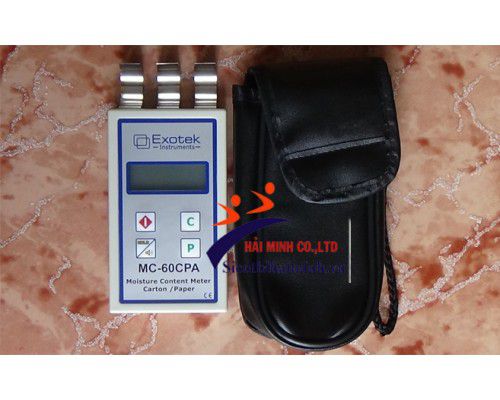 máy đo độ ẩm giấy Exotek MC-60CPA và bao đựng