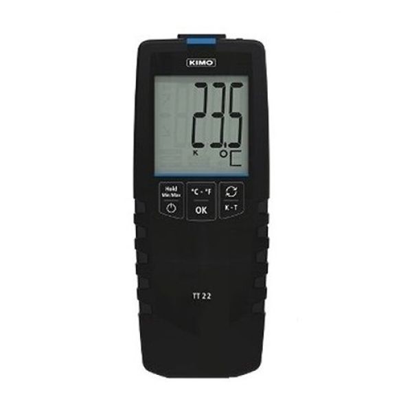 Photo - Máy đo nhiệt độ tiếp xúc kiểu K, T Kimo TT22 (Chưa có đầu đo)