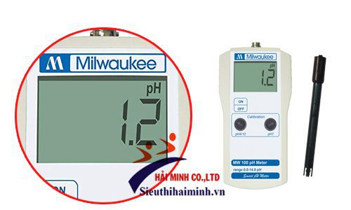 Máy đo pH cầm tay điện tử hiện số Milwaukee MW100