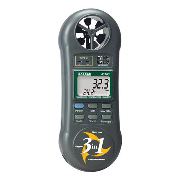 Photo - Máy đo tốc độ gió nhiệt độ và độ ẩm (3 trong 1)- 45160 (BỎ MẪU)