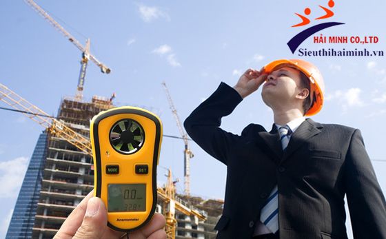 Sử dụng máy đo gió trong xây dựng tòa nhà