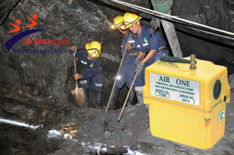 sử dụng máy lấy mẫu khí trong môi trường nhiều chì