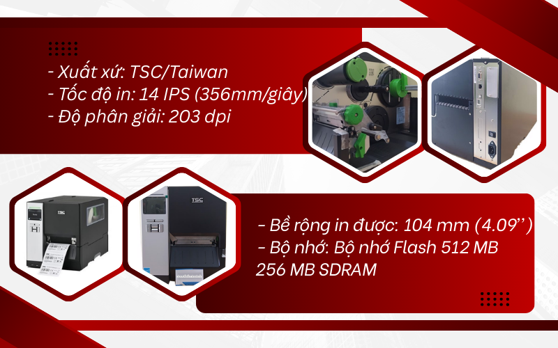 Thông số kỹ thuật của máy in t​em nhãn MH-240