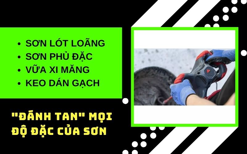 Đánh tan mọi độ đặc của sơn