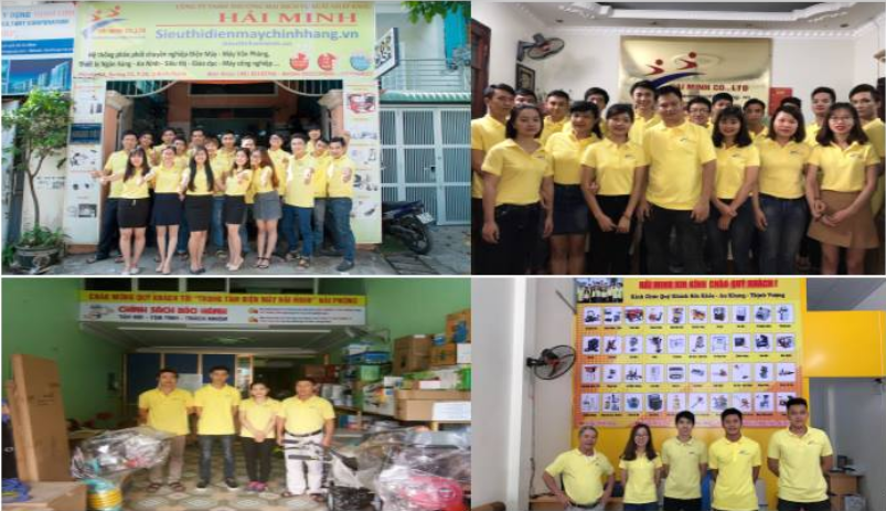 Đội ngũ nhân viên tận tâm nhiệt tình với công việc tại Hải Minh