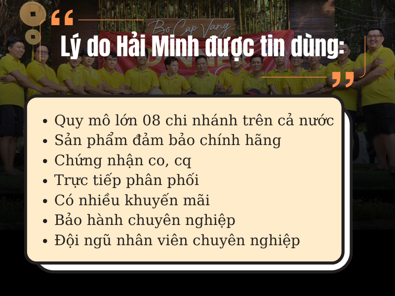 Hải Minh – Tổng kho thiết bị đóng gói uy tín tại Việt Nam.