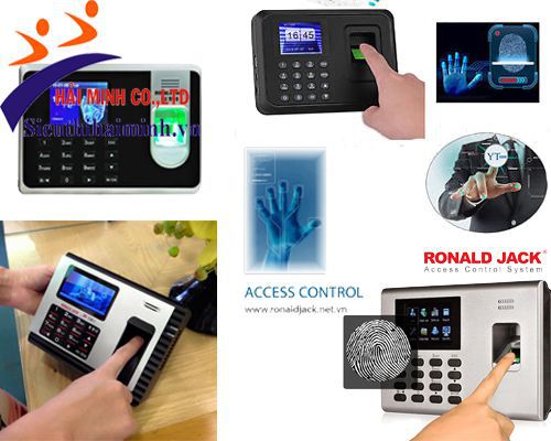 Máy chấm công tại siêu thị Hải Minh