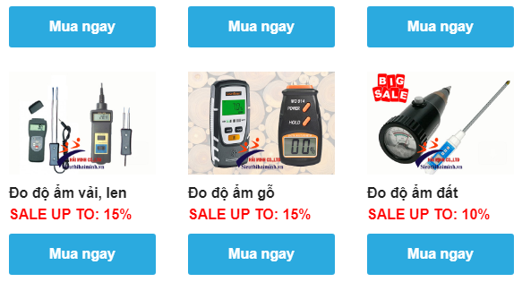 khuyến mại cực hấp dẫn các thiết bị đo độ ẩm 
