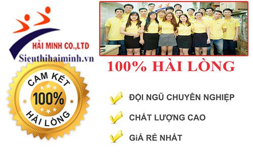 Cam kết 100% khách hàng hài lòng khi mua sắm tại siêu thị Hải Minh 