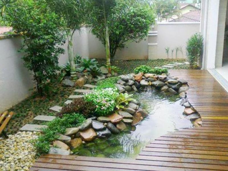 Trang trí sân vườn đón tết Quý Mão 2023