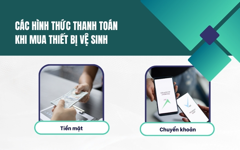 Các hình thức thanh toán khi mua thiết bị vệ sinh