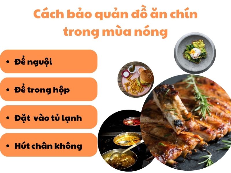 Cách bảo quản đồ ăn mùa nóng