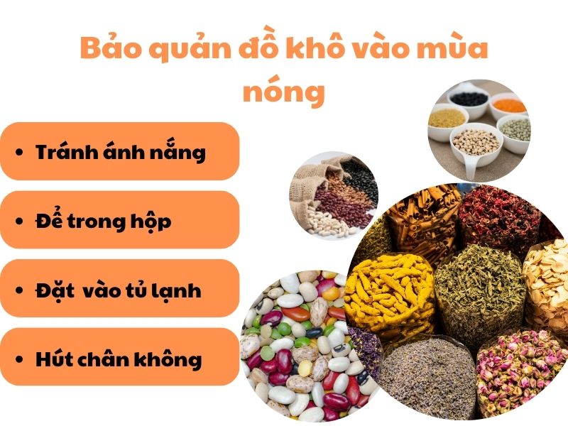 Cách bảo quản đồ ăn mùa nóng