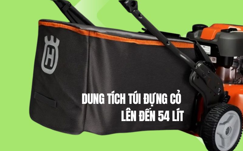 Dung tích túi đựng cỏ của máy Husqvarna LC356 AWD
