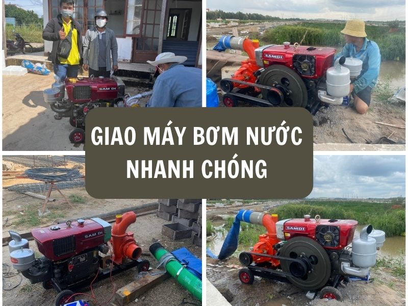Giao hàng máy bơm nước nhanh chóng!
