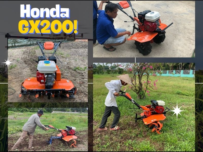 Máy xới đất mini Honda GX200