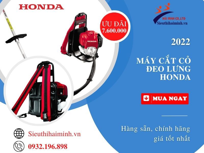Máy cắt cỏ Honda đeo lưng