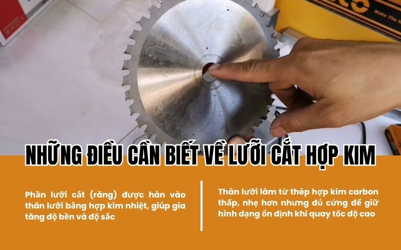 Những điều cần biết về lưỡi cắt hợp kim trước khi sử dụng