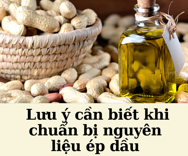 Lưu ý cần biết khi chuẩn bị nguyên liệu ép dầu bằng máy ép dầu thực vật