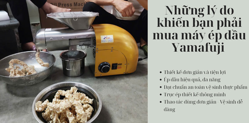 Top 5 lý do bạn không thể không mua máy ép dầu lạc Yamafuji